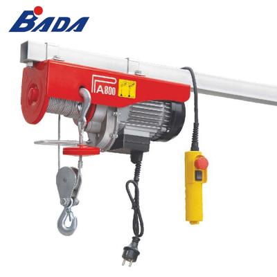 China Hotels PA800A 400/800kg Capacity Lever Wire Rope Electric Construction Hoist for sale