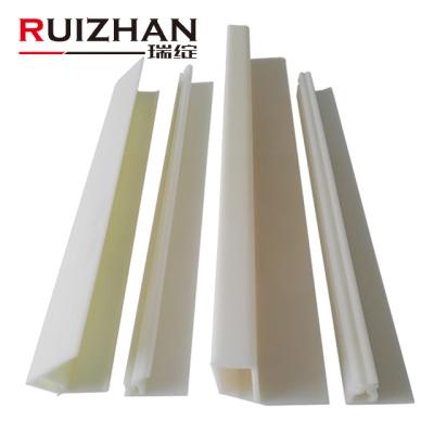 China Fabric Manufacture Ruizhan Modern Fabric System PVC Wall Mount Flexible Curtain Track Profile for sale