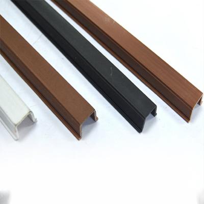 China PVC/ABS/PP or custom as soft and hard PVC profile rehau plastic extrusion PVC profile custom request glass for sale