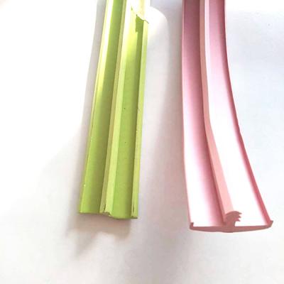 China Eco-friendly PVC Edgebanding t molding Ruizhan sealing strip edge trim shape profile extrusion T shaped rubber gasket for sale