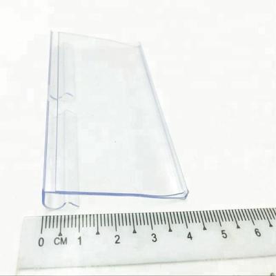 China PVC/ABS/PP or Custom Plastic Extrusion Data Strip Label Holder for Supermarket Shelf for sale