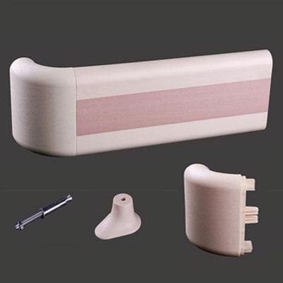 China PVC/ABS/PP or custom as PVC profile anti-collision rehau request armrest for medical hallway PVC railing for sale