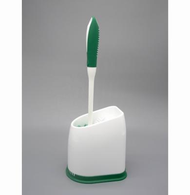 China Sustainable Plastic Toilet Brush With Holder With Rim Bathroom Toilet Bowl Brush And Holder Customized Plastic Cleaning for sale