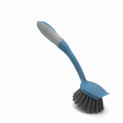 China Plastic Hand Kitchen Cleaning Brush Round Dish Washing Brush Dish Cleaning Brush for sale