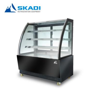 China Refrigerated Single-Temperature Display Showcase Grocery Bakery Makers Pastry Meat Sushi Merchandiser Candy Coffin Cake Cases for sale