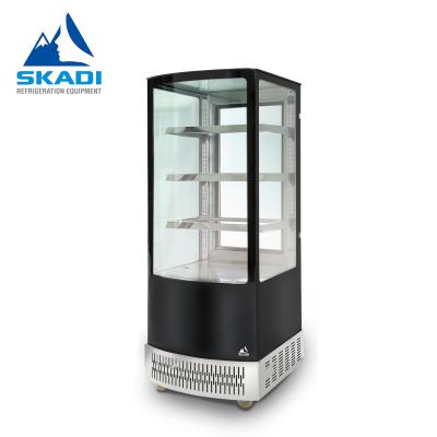 China Single-temperature Refrigerated Vertical Display Showcase For Pastry Cake Display Refrigerator Case Grocery Cabinet Vertical Showcase Fridge for sale