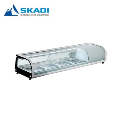 China Single-Temperature Refrigerated Sushi Countertop Showcase Display for sale