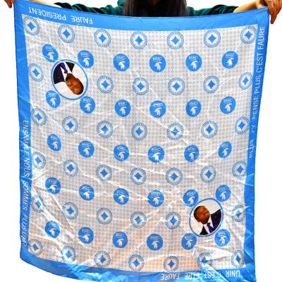 China African print factory wholesale polyester african wax khanga fabric for traditional wrapping dress lady african wax khangas for sale