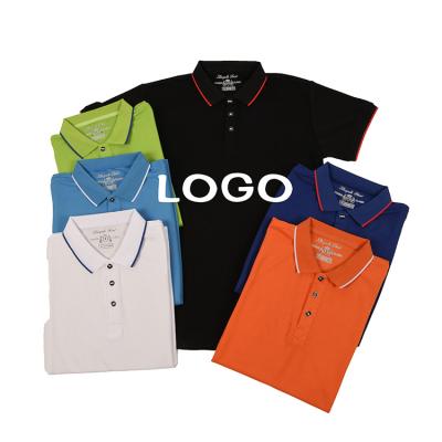 China 100% cotton custom design plain men's wholesale Anti-wrinkle logo design OEM white T-shirt printing golf polo 1pc T-shirts 1pc for sale