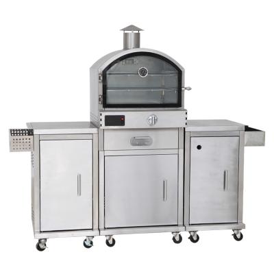 China Pizza Maker Gas Pizza Oven Height Adjustable Factory For Camping for sale