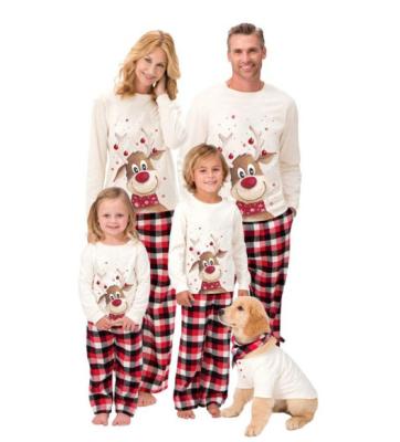 China Christmas Breathable Matching Pajamas for Family or Couples or Pets for sale