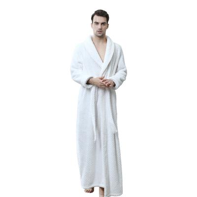 China 2021 autumn men's pajamas long robes pajamas polyester thermal couples casual pajamas home life for sale