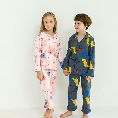 China Wholesale Bulk Breathable High Quality Soft Cartoon Printed Boy Pajamas Factory Price Cotton Children Pajamas Sleepwear Children Pajamas for sale