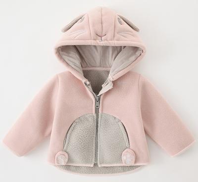 China Girls Breathable Fleece Jacket Warm Middle And Little Girls Clothes Autumn Winter for sale