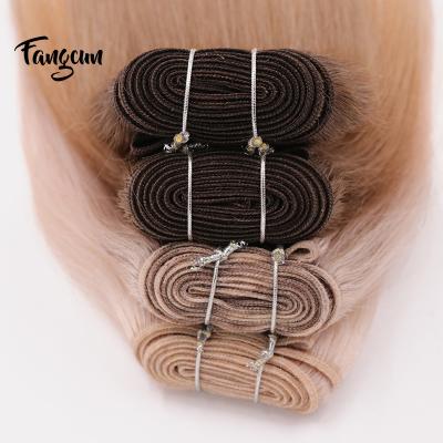 China Best Quality Machine Wave Hair Extensions 100% Remy Human Hair Triple Drawn End Wholesale Silky Straight Double Weft Human Hair Extensions Supplier Export for sale