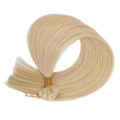 China Silky Straight 613 Virgin Human Hair Blonde Wave Hair Weaves 0.8g U Tip Extensions For White Women for sale