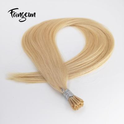 China Silky Straight Wave Accept Paypal Color 613 Double Drawn Remy Blonde Russian 0.9 Mini I Tip Hair for sale