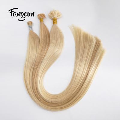 China Silky Straight Wave Russian Remy Keratin I/V/U/Flat Tip Pre Bonded Human Peruvian Hair Extension for sale