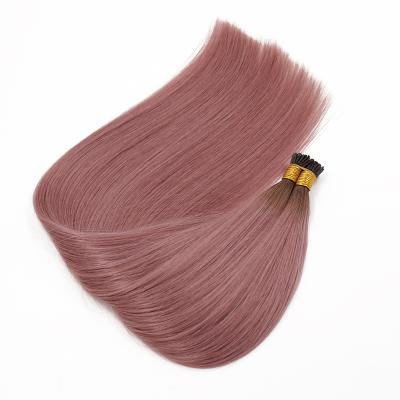 China New Trends Real Human Hair 2020 Wave Malaysian Straight Silky Straight I Tip Hair for sale