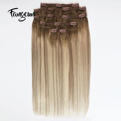 China Silky Straight Wave Full Head Hair Extensions Hair Clip Ins for sale