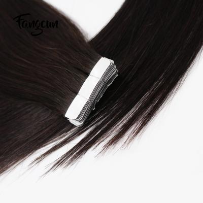 China Factory Price Good Quality Wholesale Color 1B 2.0g Silky Straight Wave Tape In Human Hair Extensions for sale