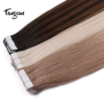 China Wholesale Good Quality Silky Straight Wave Tape Hair Extensions Double Drawn for sale