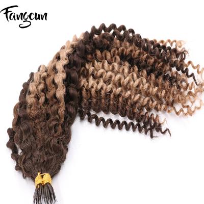 China Factory Price Brazilian Virgin Curly Keratin Hair i Tip Colored Plastic Nano Curly Extensions for sale