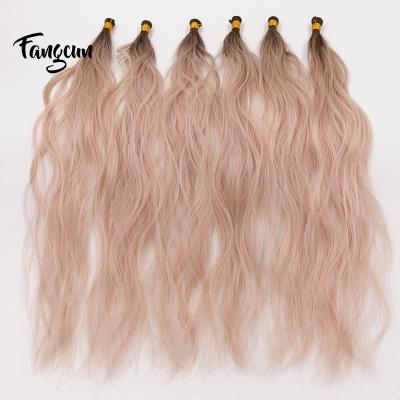 China Human Hair Braiding Weft Water Wave Pulled Single Silky Straight Wave Brazil Hair Hand Sew Wefts for sale