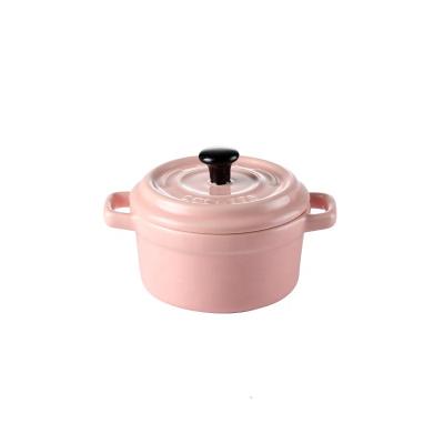 China Sustainable Nordic Style Ceramic Cooking Pots Porcelain Baking High Temperature Resistant Bowl for sale