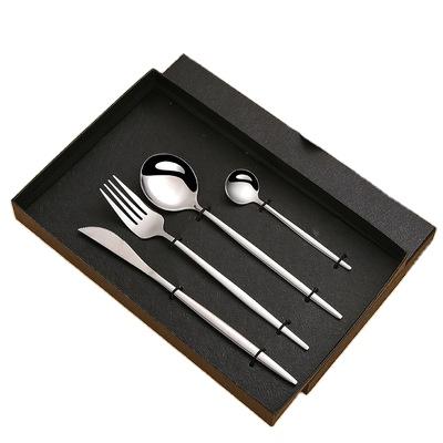 China Homeware Sustainable Metal Knife And Fork Set Stainless Steel Flatware Set To Wedding Restaurant for sale