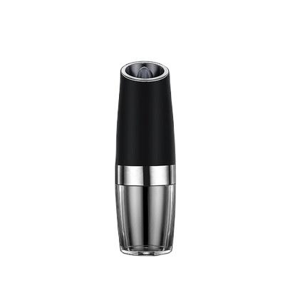 China Battery Operated Silver Modern Hot Sale Electric Black Grinder Salt Pepper Grinder with Light for sale