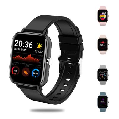 China Hot Sales P8 Touch Screen Fitness Sports Blood Pressure Bar Ip67 Wristband Charging Smart Watch Reloj Touchscreen Smartwatch 2022 for sale