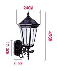 China Super Brightness High Lumen Outdoor LED Solar Powered Wall Lights 100-120lm/w for sale