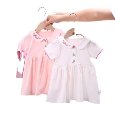 China Polyester Girls' dress 2023 summer new children's preppy skirt Cotton Princess dress wholesale second-hand clothes girls' set for sale