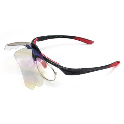 China OEM Windproof Flip Sport Cycling Sun Glasses Uv400 Polarized Tr90 Sunglasses Frame Eyewear Metal Rx Lens for sale