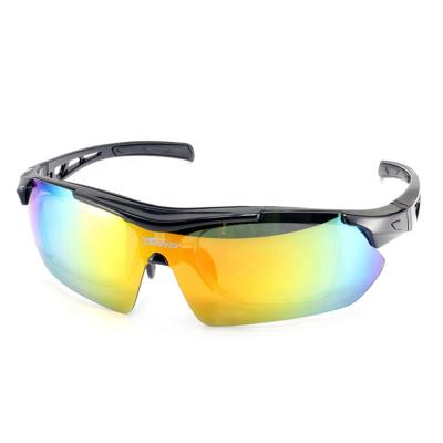 China New Design Mountain Bike Windproof Sunglasses Tr90 Anti-UV Eyewear Interchangeable Lens Cycling Eyewear Polarized Unisex Sports Goggles for sale