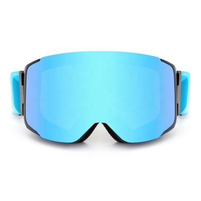 China New SKI 2022 ski goggles lenst frame snow model sreplaceable eyewear magnetic anti-UV anti-fog snowboarding glass for sale