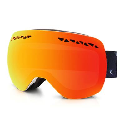 China UKNOW Ski Goggle Anti Scratch Uv 400 Wholesale Detachable Mirror Glass Fog Snowboard Sports Eyewear With Double Lens Unisex for sale