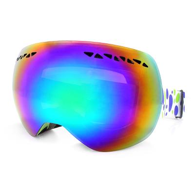 China UKNOW Windproof Wholesale Ski Goggle Outdoor Sport Windproof Sunglasses Double Lens Uv400 Anti Fog Lens Snow Custom Made For Unisex for sale