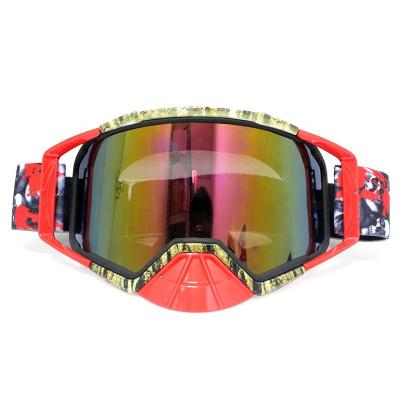 China Motocycle 2022 New Design Uv400 Motorcycle Goggles Mask Glass Sports Outdoor Windproof Eyewear For Adult for sale