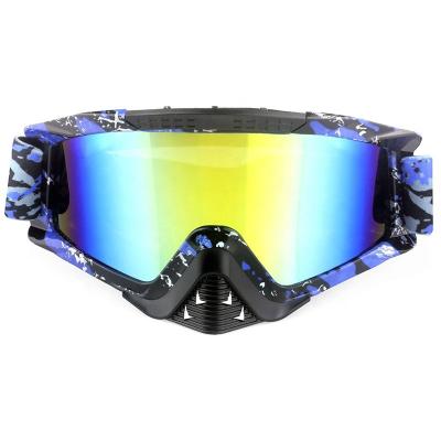 China 2022 Custom Racing Motorcycle Uv400 Glass Outdoor Sports Goggles Windproof Motocross Windproof For Men And Women for sale