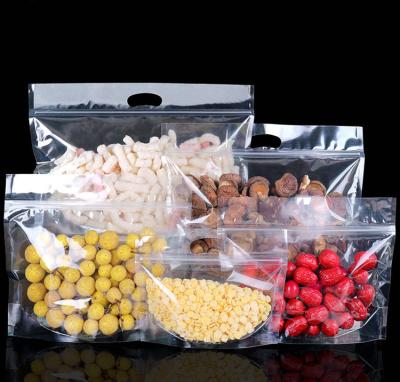 China Recyclable Clear Plastic Standup Bag With Handle for sale