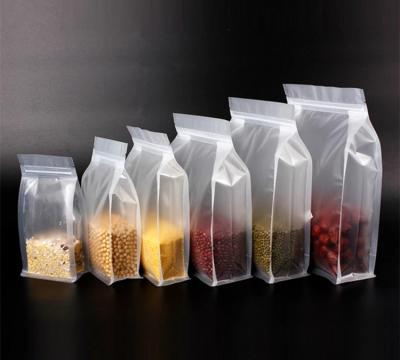 China Recyclable Matt Plastic 8 Sides Sealing Bag for sale