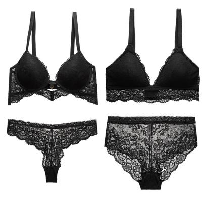 China One-Piece Sexy Lace Galloon Panties And Bra Sets Sexy Set For Women High Quality With  Molded Cup for sale