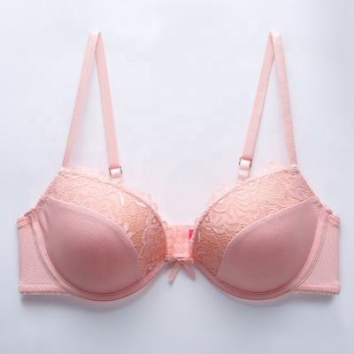 China One-Piece Best Selling Pink Basic Classic Polyester Spandex Women Bra Set Bra For Women for sale