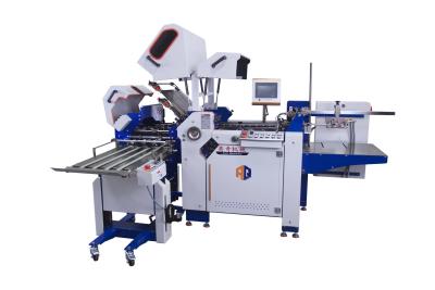 China Equipamento automático para a indústria do papel folhetos comerciais máquina de processamento de papel dobrável com unidade de dobragem cruzada à venda