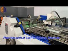 Paper Pharmaceutical Leaflet Folding Machine 300mm Zigzag With Pile Feeder