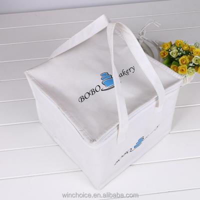 China Handled Insulated And Non Woven Cooler Zipper Bag With Own Logo Printing Delivery Suitcase for sale