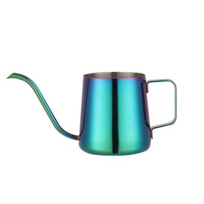 China Factory Stocked Multicolor Hanging Coffee Pot Ear Rack Plating 350ml Hand Coffee Pot Custom Wholesale for sale