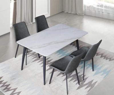 China Color Can Be Selected Modern Furniture Dinner Room Table And Chairs Dining Table Marble Top Set for sale